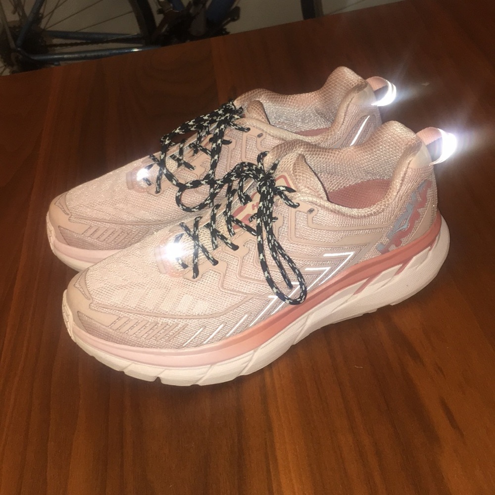 Hola x outdoor voices pink clifton 4